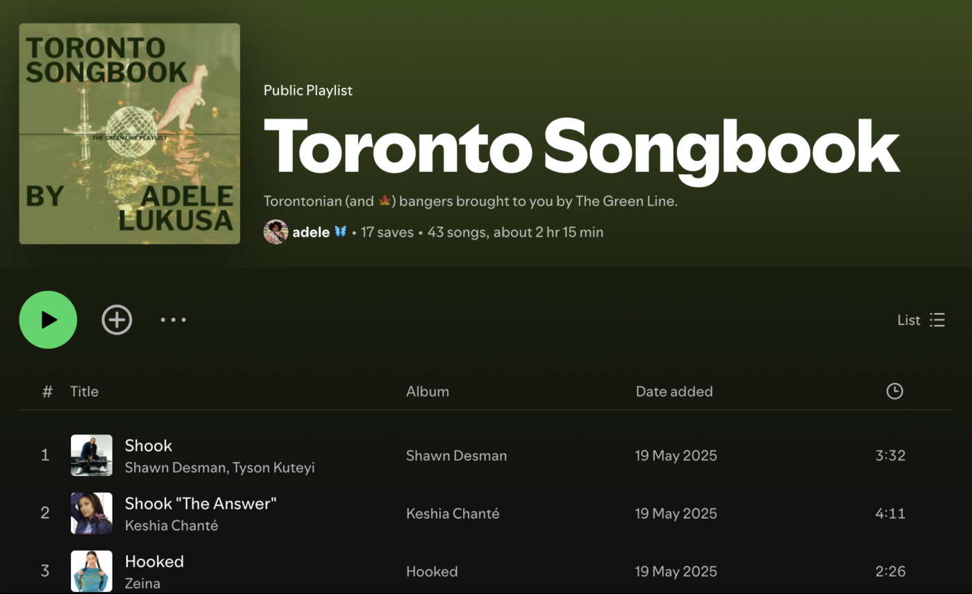 Toronto Songbook